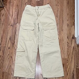 Forever 21 Wide Leg Cargo Pants